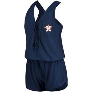 Women's Concepts Sport Navy Houston Astros Cloud 7 Romper